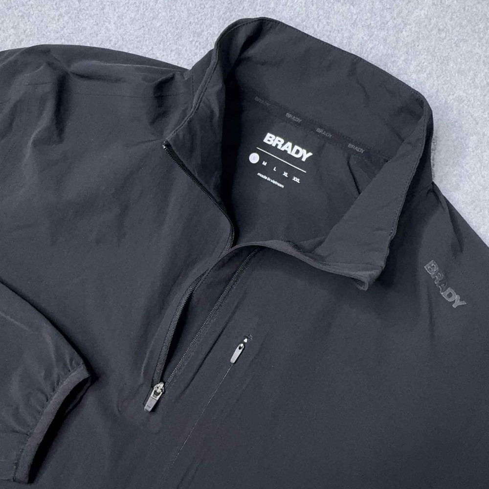 BRADY Zero Weight‎ 1/2 Zip Pullover Men's Size Small Black Onyx Training Golf